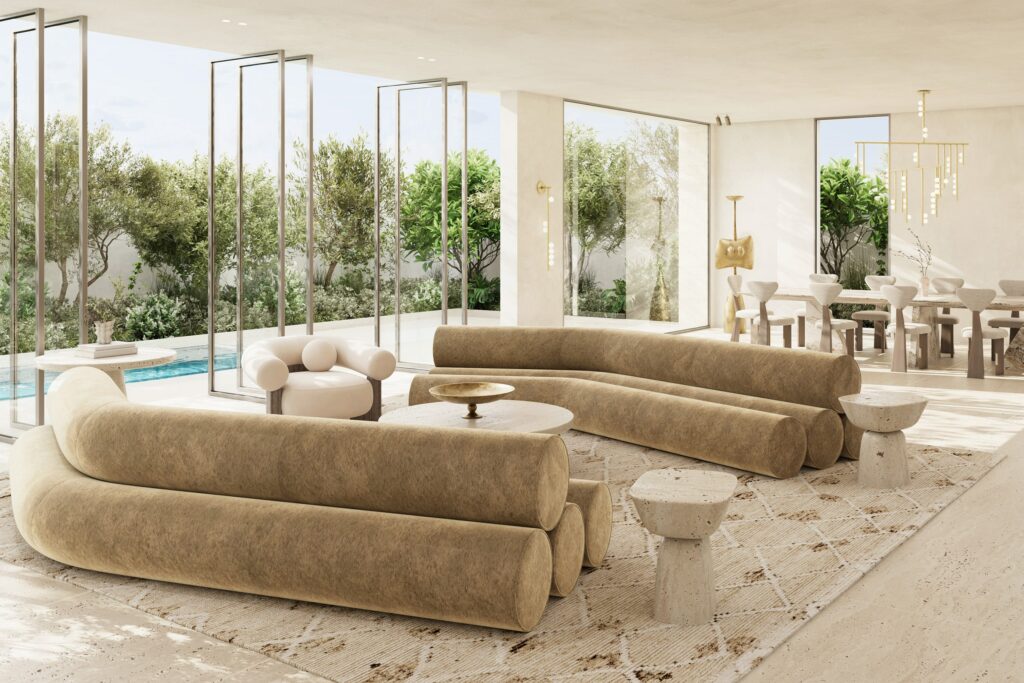 dubai villa living space