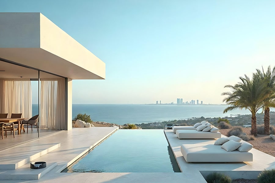 palm jumeirah villa with pool