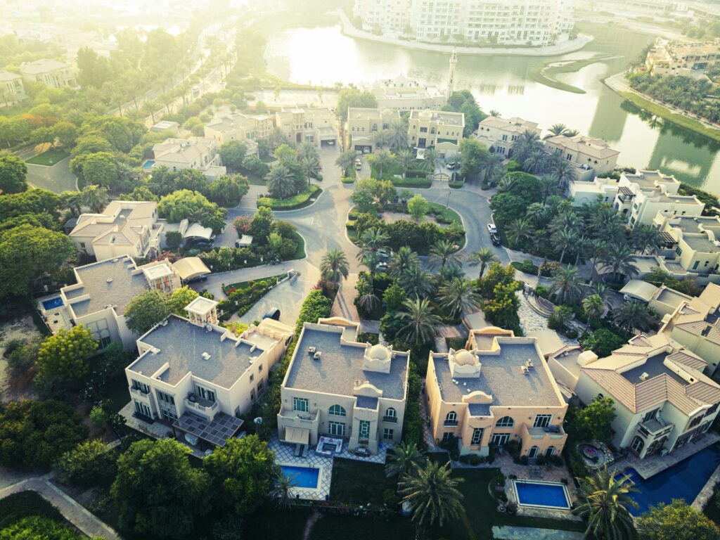 dubai hills neighbourhood from above