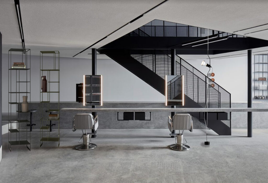 interior of dubai hair salon